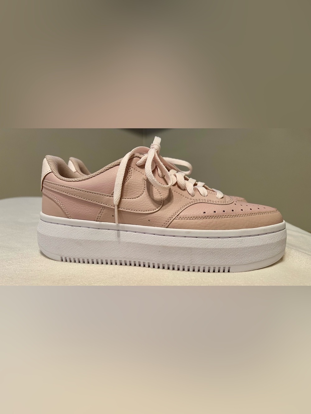 Nike Court Vision Alta Pink Platform Sneakers NWOT